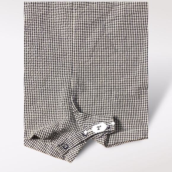 Vintage Samara Romper 3T Black White Seersucker Romper Dump Truck‎ Appliqué - Picture 5 of 10